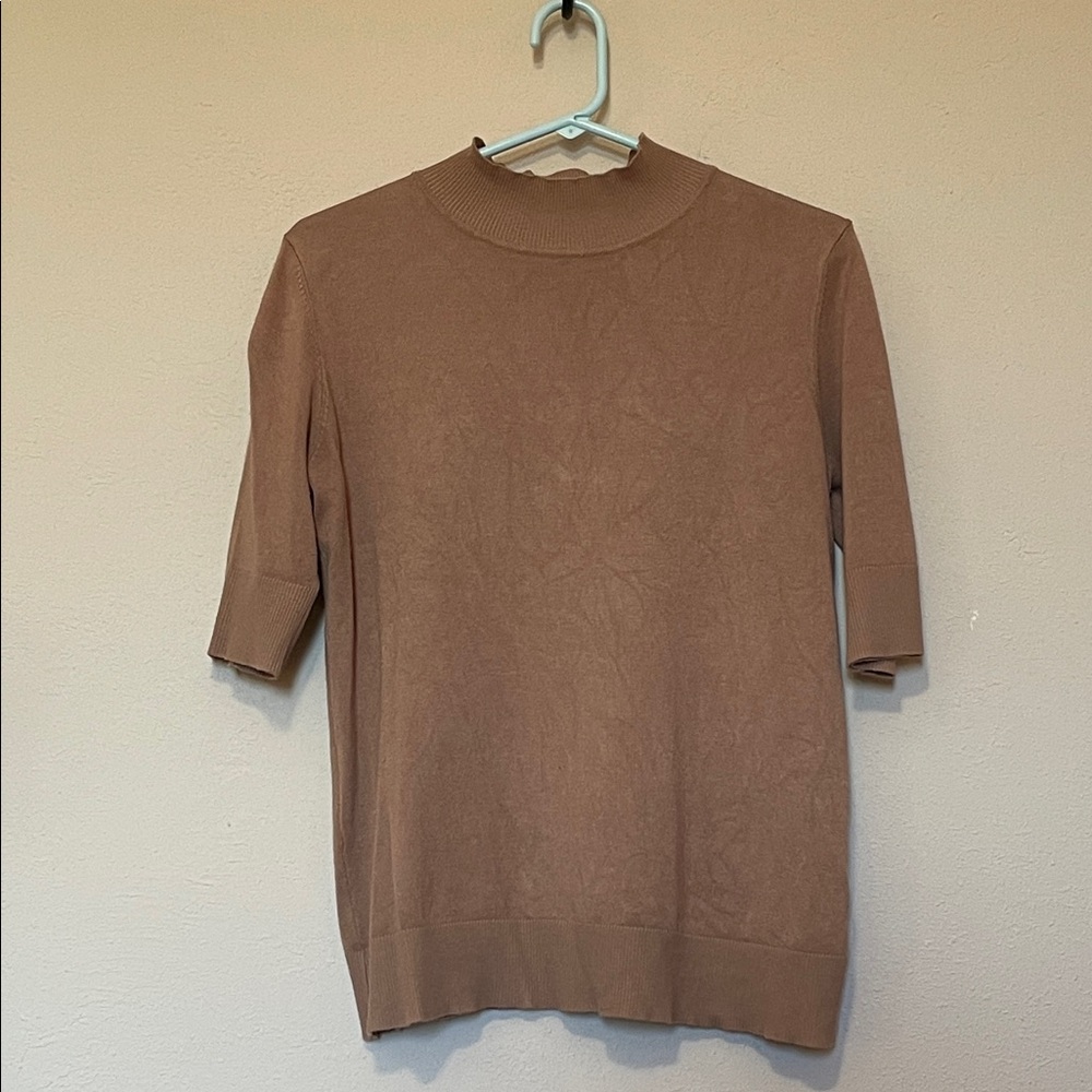 Cable & Gauge Tan Knit Top